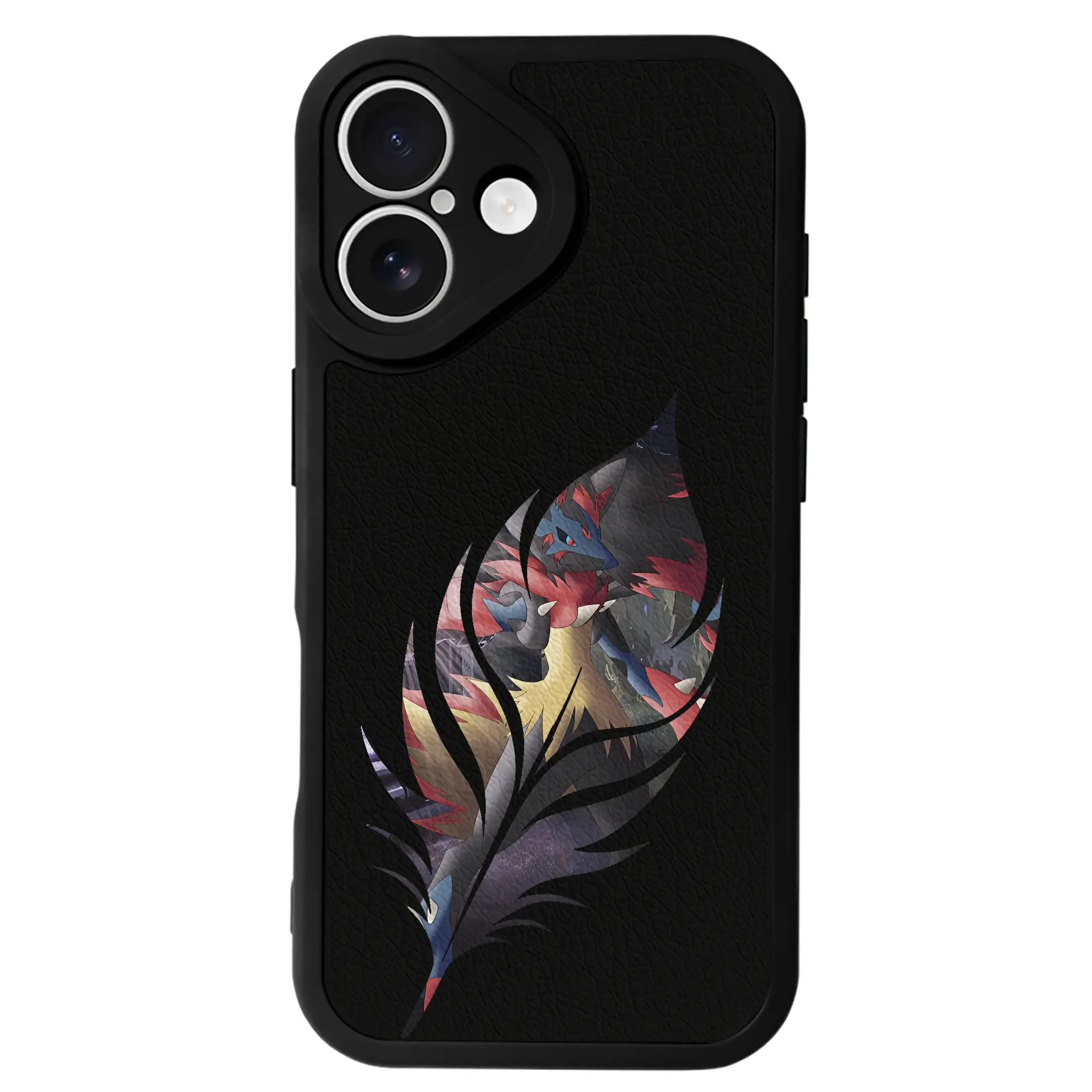 ポケモン グッズ,ルカリオ - IPhone 16シリーズ対応 ・ シリコンスマホケース ・ レザー調 ・ 高精度フィット ・ 耐衝撃 ・ ワイヤレス充電対応 ・ 精密カット